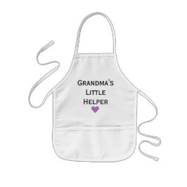 Delantal Infantil Grandma's Little Helper Grandkids Kids' Apron