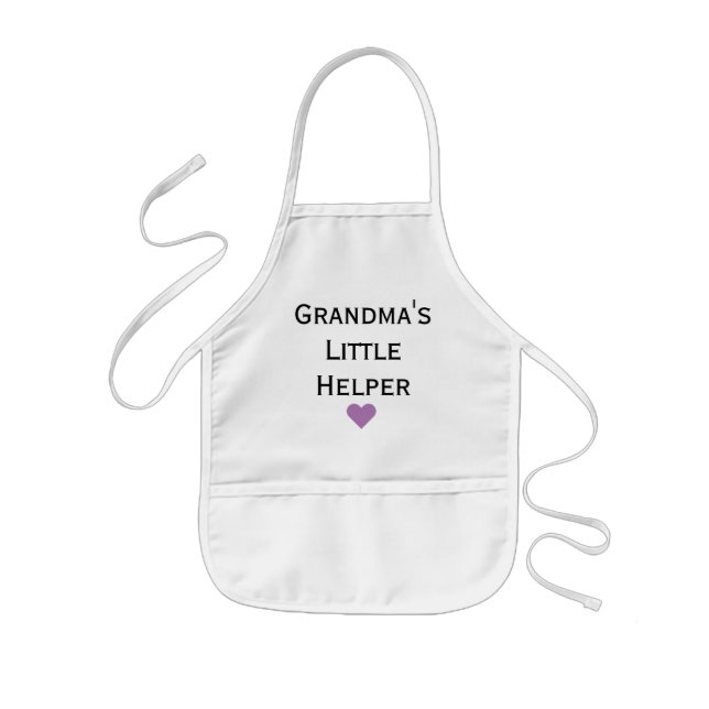 Delantal Infantil Grandma's Little Helper Grandkids Kids' Apron (Frente)