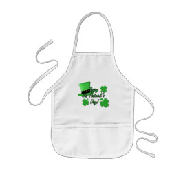 Delantal Infantil Guay divertido Green top hat Shamrock St Patricks 