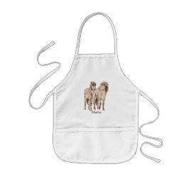 Delantal Infantil Hablando de caballos islandeses