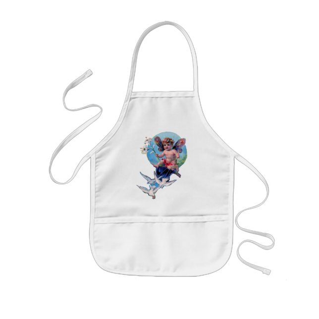 DELANTAL INFANTIL HADA BABY CON PALOMAS (Frente)