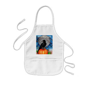 Delantal Infantil Halloween Raven