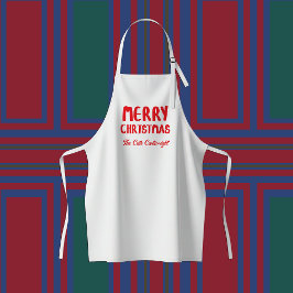 Delantal Infantil Hand-drawn Block Letters Merry Christmas Greeting