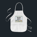 Delantal Infantil Hanukkah Apron Kids Personalizan<br><div class="desc">Hanukkah personalizó el delantal del niño.</div>