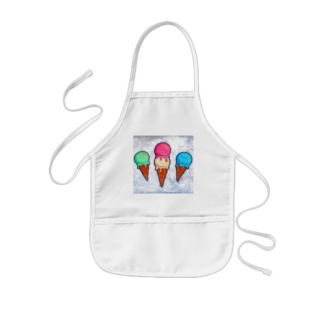 Delantal Infantil Helado Cream Cones Apron (Frente)