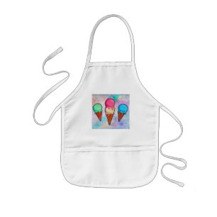 Delantal Infantil Helado Cream Cones Apron