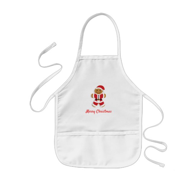 Delantal Infantil Hombre de pan de Santa Gingerman | Apron infantil (Frente)
