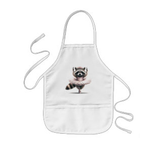 Delantal Infantil Humor animal divertido Raccoon Ballerina