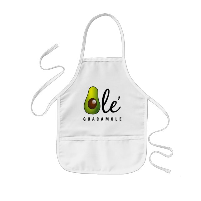 Delantal Infantil Humor viejo del aguacate del Guacamole (Frente)
