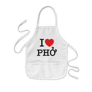 Delantal Infantil I corazón (amor) Pho