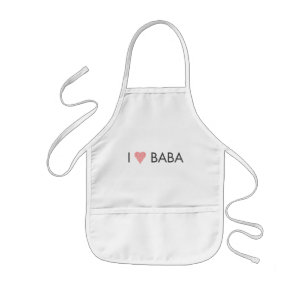 DELANTAL INFANTIL I HEART BABA