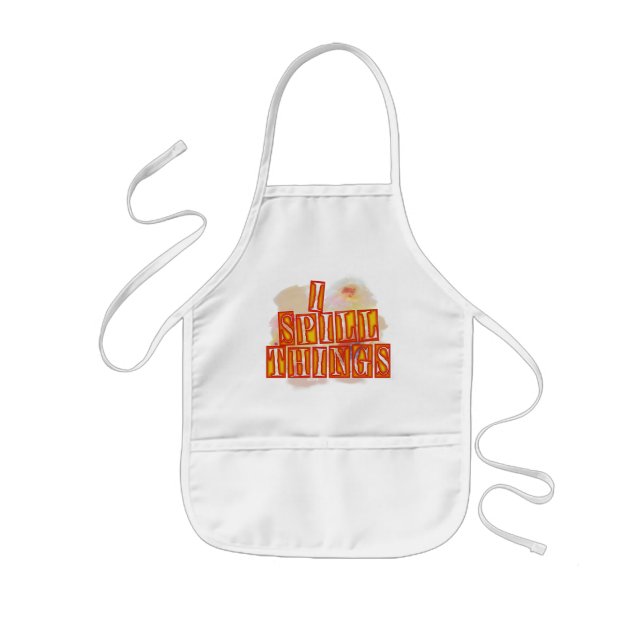Delantal Infantil I Spill Things chefs apron (Frente)