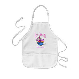 Delantal Infantil Ice Cream Apron, añadir texto