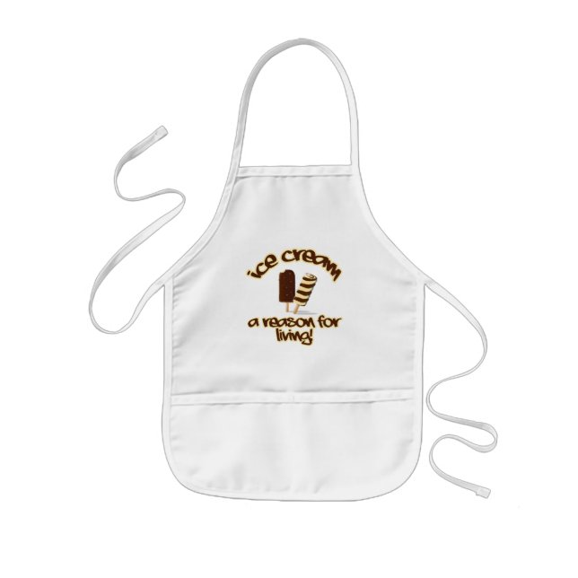 Delantal Infantil Ice Cream apron - elegir estilo y color (Frente)