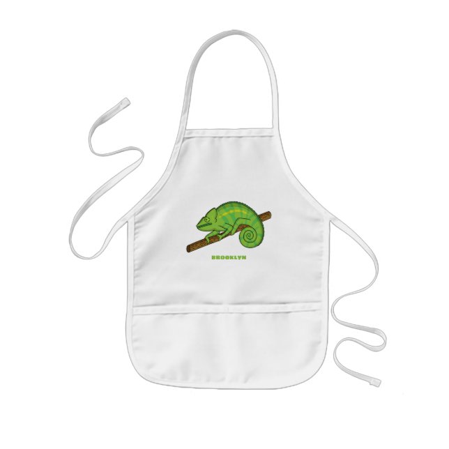 Delantal Infantil Ilustracion Chameleon de Parson (Frente)