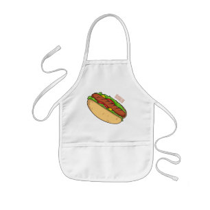 Delantal Infantil Ilustracion de personalizado de hot dog