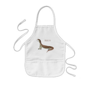 Delantal Infantil Ilustracion de personalizado de lagarto de monitor