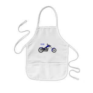 Delantal Infantil Ilustracion de personalizado de motocicleta de hel