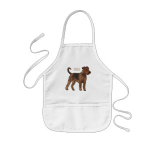 Delantal Infantil Ilustracion de personalizado de perro Airedale ter