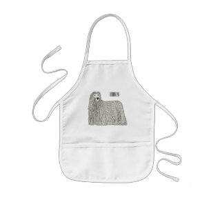 Delantal Infantil Ilustracion de personalizado de perro de Komondor