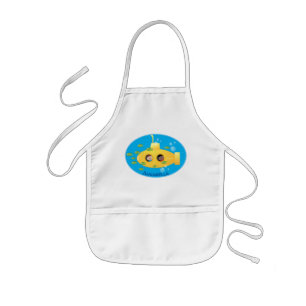 Delantal Infantil Ilustracion de personalizado de pescado submarino