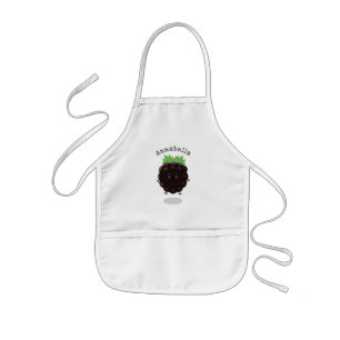 Delantal Infantil Ilustracion de personalizado morado de moras alegr