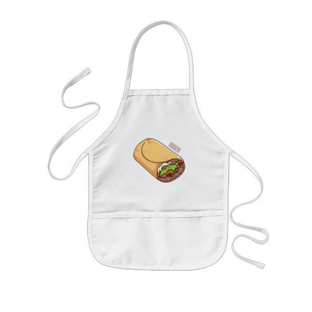 Delantal Infantil Ilustracion personalizado Burrito (Frente)