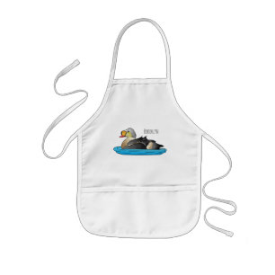 Delantal Infantil Ilustracion personalizado de aves King eider