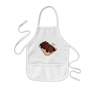 Delantal Infantil Ilustracion personalizado de brisket de carne