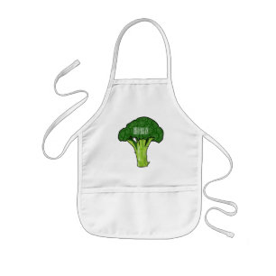 Delantal Infantil Ilustracion personalizado de Broccoli