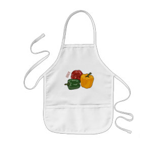 Delantal Infantil Ilustracion personalizado de Capsicum