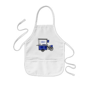 Delantal Infantil Ilustracion personalizado de carrito de alimentos
