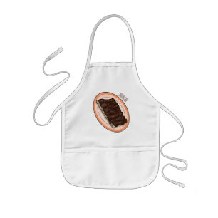 Delantal Infantil Ilustracion personalizado de costillas cortas