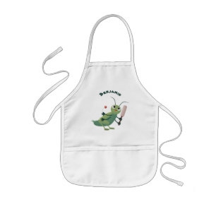 Delantal Infantil Ilustracion personalizado de insectos de cricket v