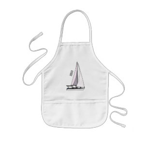 Delantal Infantil Ilustracion personalizado de velero
