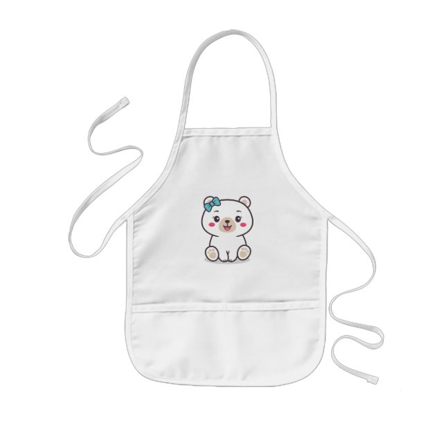 Delantal Infantil Ilustracion Teddy Bear (Frente)