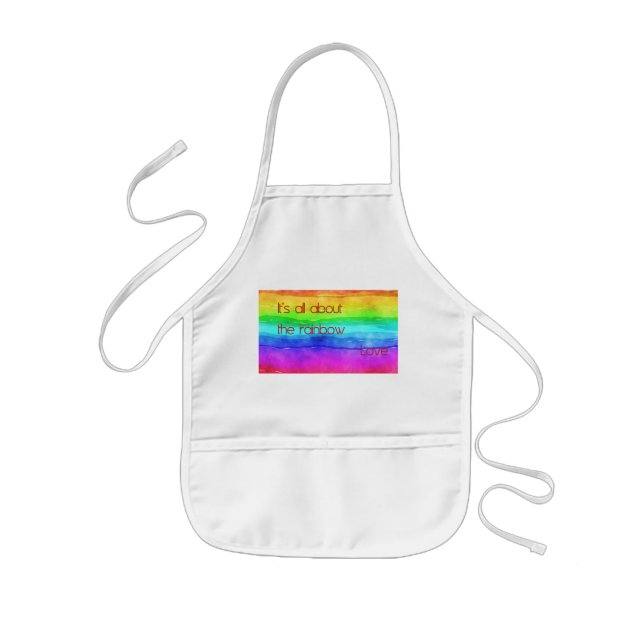 Delantal Infantil It's All About The Rainbow Love 03 (Frente)
