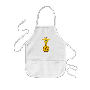 Delantal Infantil Jirafa de Dibujos Animados