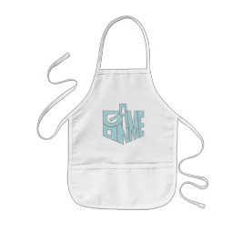 Delantal Infantil Juego infantil Aprons ON Blue/Silver