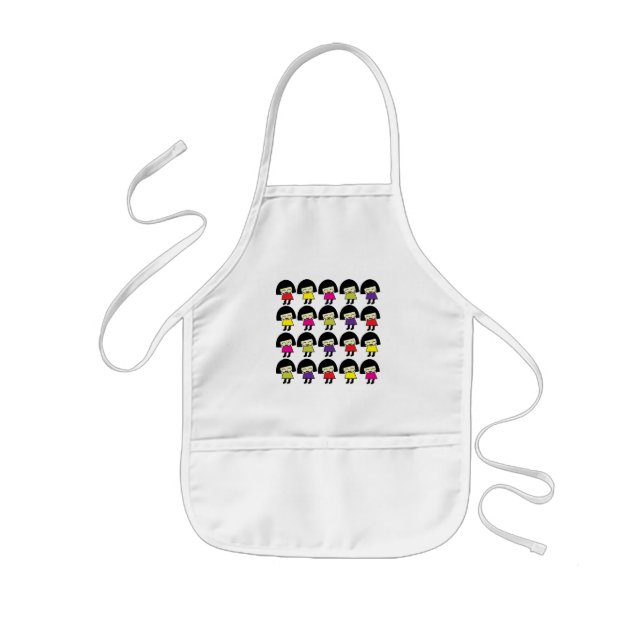 Delantal Infantil Kawaii Chicas Lindas Kawaii (Frente)