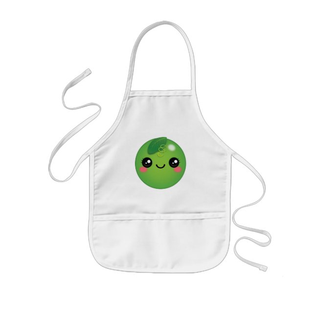 Delantal Infantil Kawaii Pea Kids Apron (Frente)