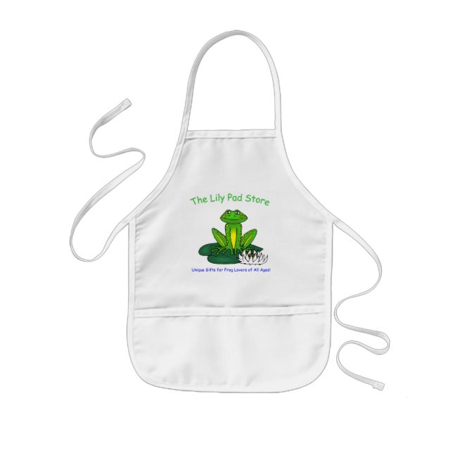 Delantal Infantil Kid's Frog on a Lily Pad Apron (Frente)