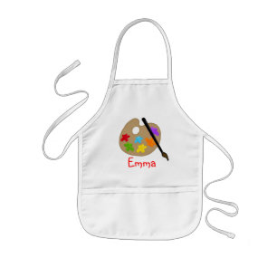 Delantal Infantil Kids Paint Pallette Art Apron