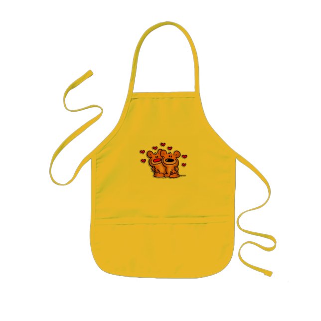 Delantal Infantil Kinderschürze con Bärchen (Frente)