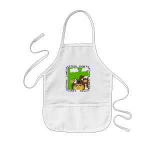 Delantal Infantil La vaca dice las camisetas y los regalos del MOO