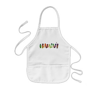 Delantal Infantil Leer Hawai'i - Brillo divertido Luau Cook