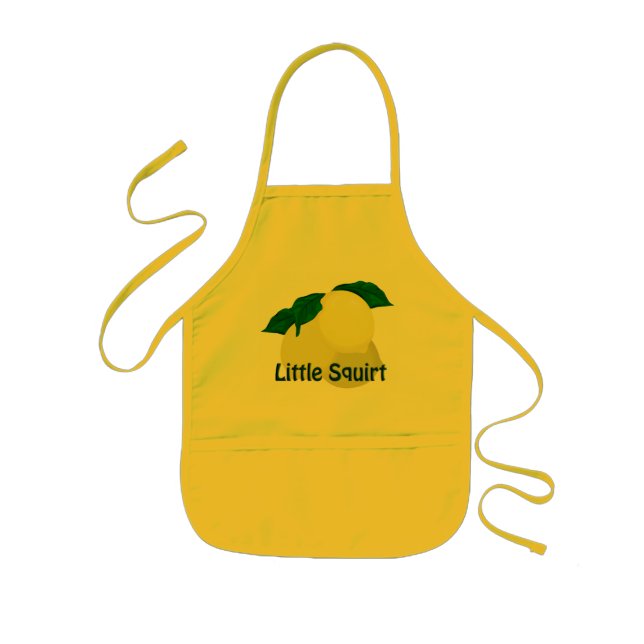 Delantal Infantil Lemons Little Squirt Kids Apron Amarillo (Frente)
