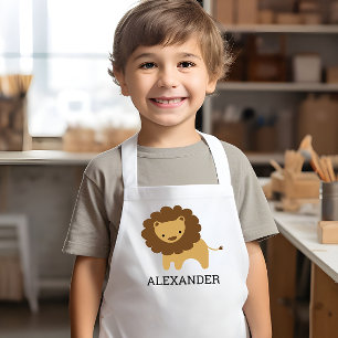 Delantal Infantil León Bonito Personalizado