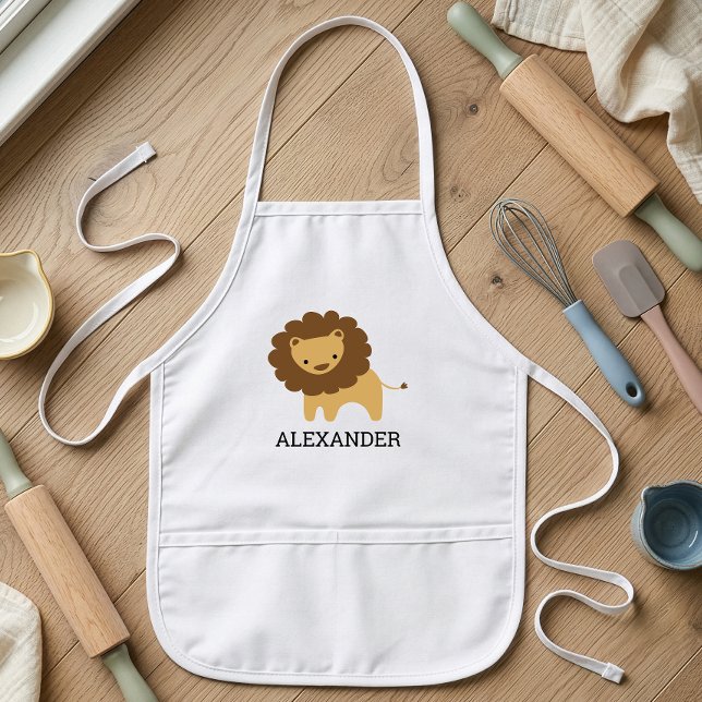 Delantal Infantil León Bonito Personalizado (Subido por el creador)