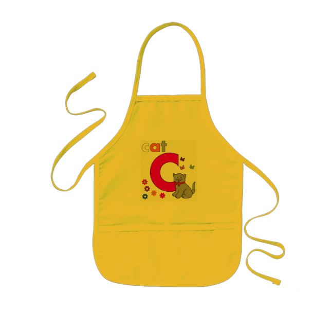 Delantal Infantil Letra Cat C Apron (Frente)